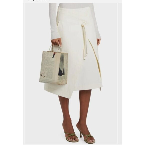 Bottega Veneta Small The Newspaper Leather Shopper Bag - Picture 2 of 16